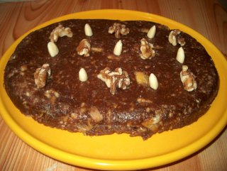 {Mazapán de naranja y chocolate}
